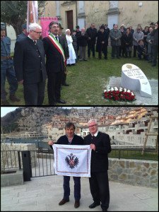 In alto: Markus d'Asburgo a Fogliano Redipuglia In basso: Il Presidente dello Yacht Club di Portopiccolo Claudio De Eccher e Markus d'Asburgo