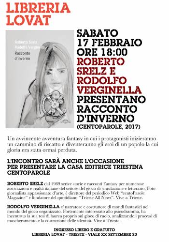 Racconto d’inverno: romanzo a quattro mani, e avvincente saga Fantasy